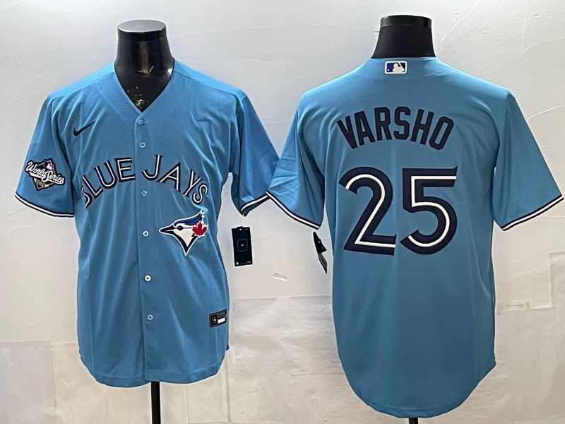 Men Toronto Blue Jays #25 Varsho Light Blue 2026 Nike Game MLB Jersey 0032